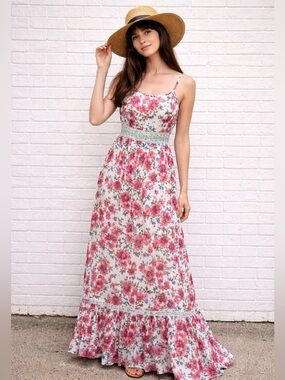 Floral print summer dress